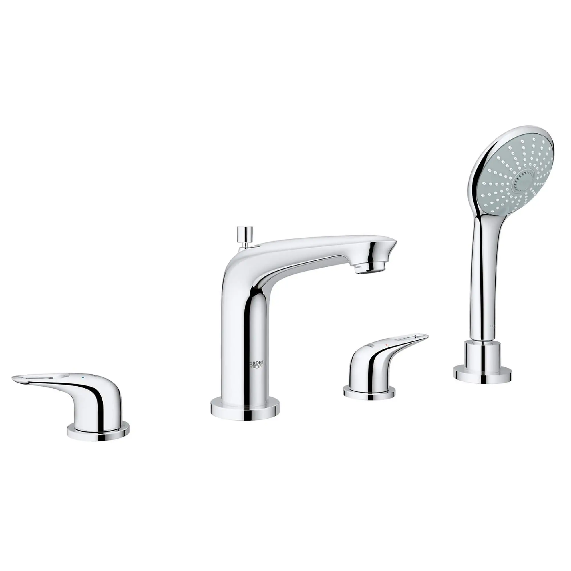 Eurostyle Roman Tub Filler With 2.5 GPM Personal Hand Shower